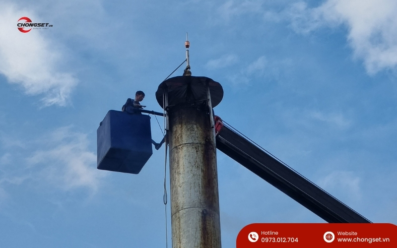 Hệ thống chống sét bảo vệ Nhà máy Bia Hà Nội an toàn tuyệt đối.