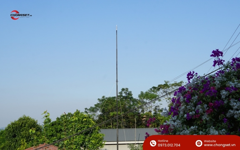 Hệ thống chống sét hiện đại tại villa Ba Vì