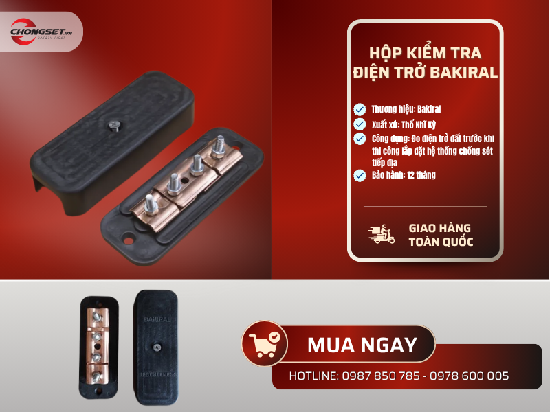 Hộp kiểm tra tiếp địa Bakiral