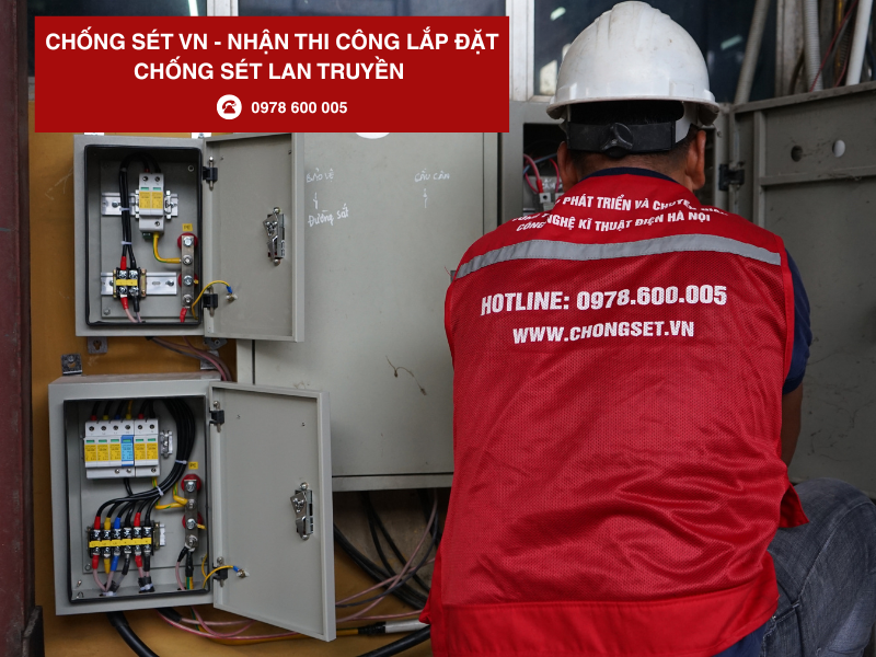 Thi công lắp đặt chống sét lan truyền